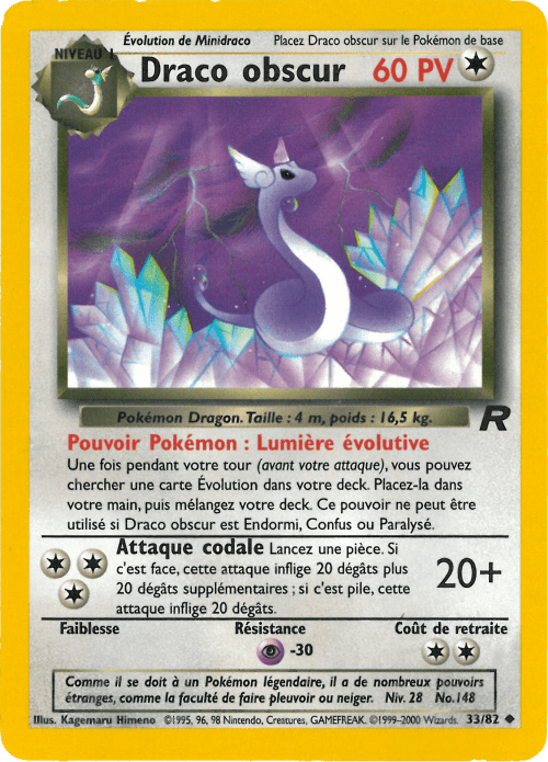 Draco obscur - Team Rocket - 033 - Peu commune