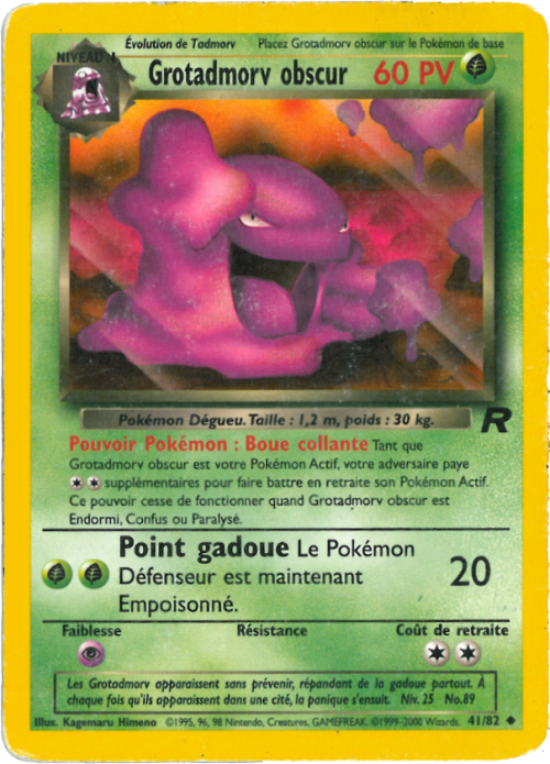 Grotadmorv obscur - Team Rocket - 041 - Peu commune