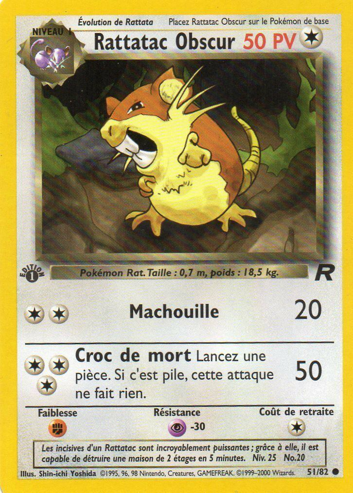 Rattatac obscur - Team Rocket - 051 - Commune