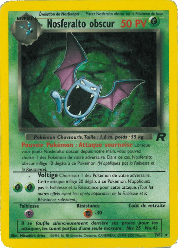 Nosferalto obscur - Team Rocket - 007 - Holographique