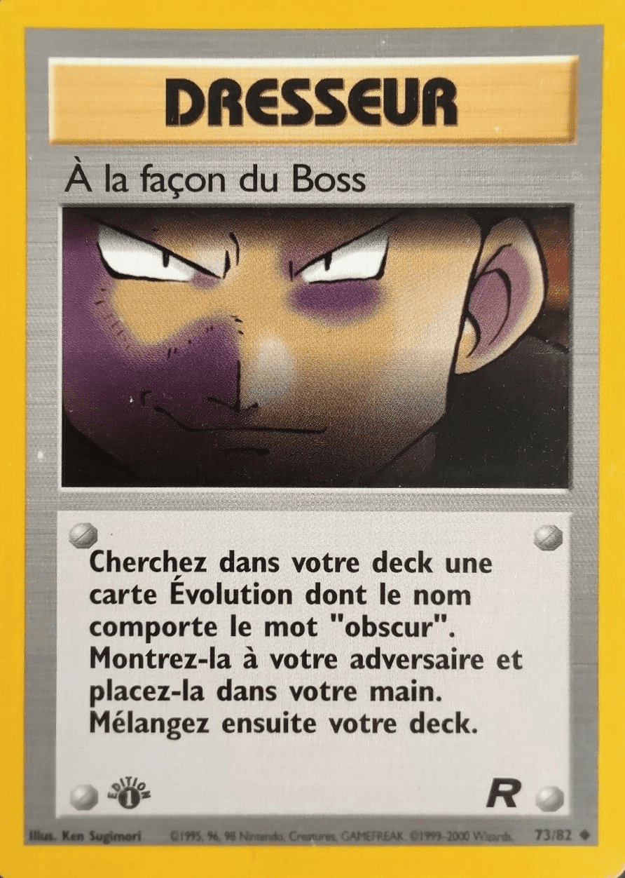 À la façon du Boss - Team Rocket - 073 - Peu commune