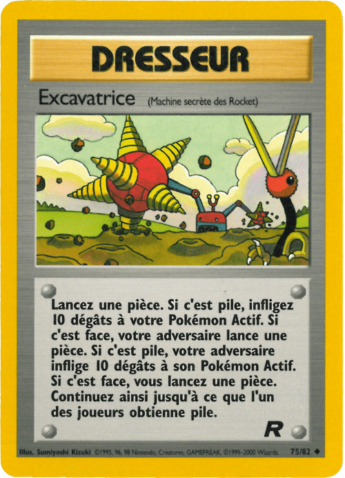 Excavatrice - Team Rocket - 075 - Peu commune