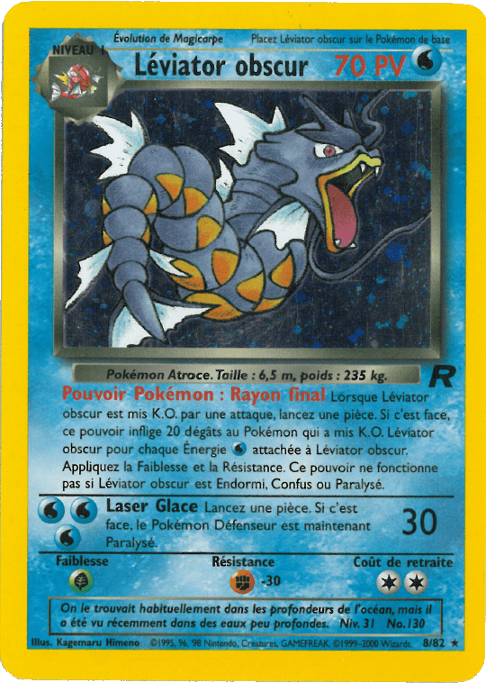 Léviator obscur - Team Rocket - 008 - Holographique