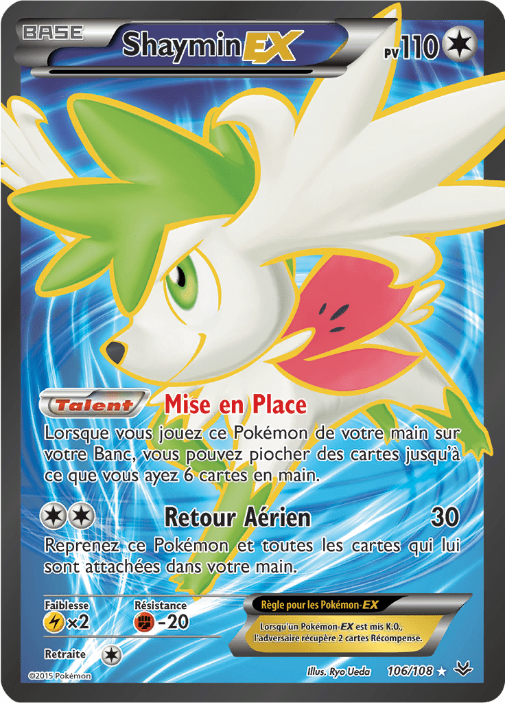 Shaymin - XY Ciel Rugissant - 106 - Holographique rare EX