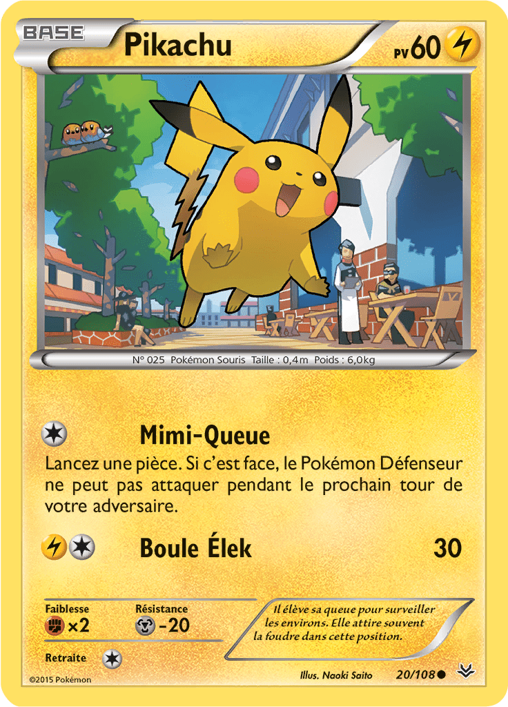 Pikachu - XY Ciel Rugissant - 020 - Commune