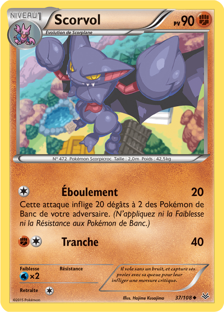 Scorvol - XY Ciel Rugissant - 037 - Peu commune