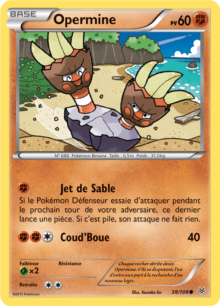 Opermine - XY Ciel Rugissant - 038 - Commune