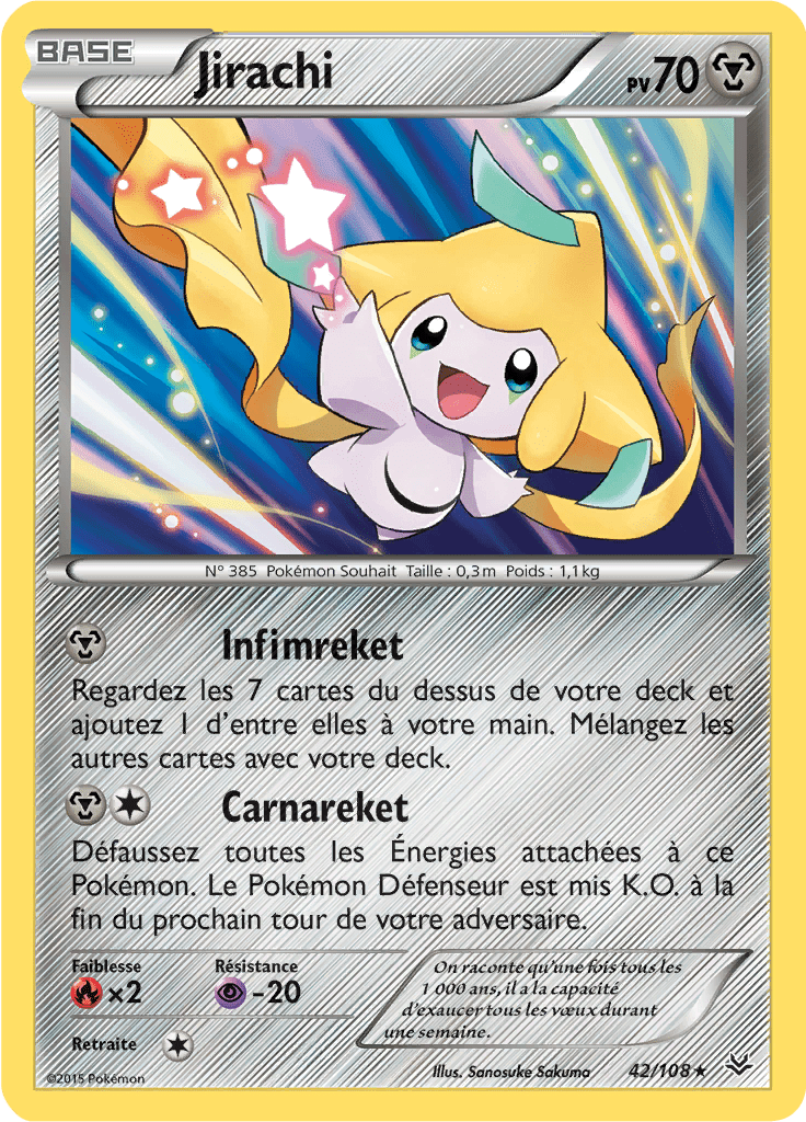 Jirachi - XY Ciel Rugissant - 042 - Holographique rare