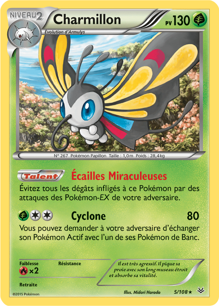 Charmillon - XY Ciel Rugissant - 005 - Holographique rare