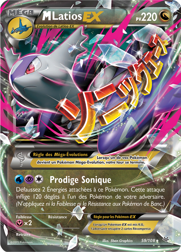 Méga Latios - XY Ciel Rugissant - 059 - Holographique rare EX