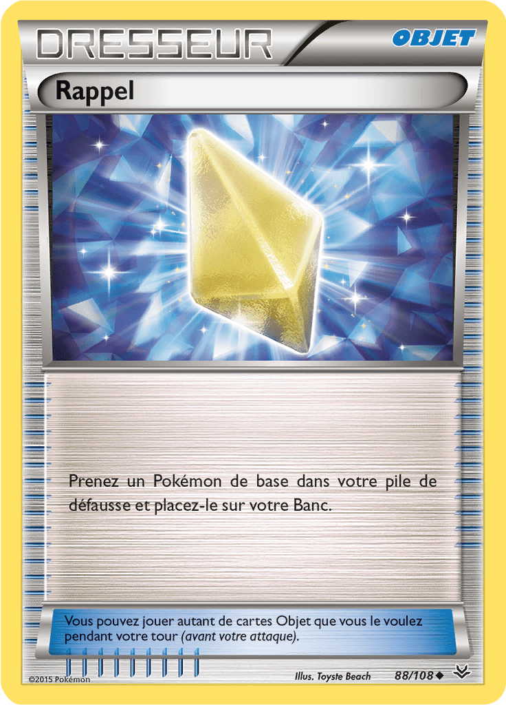 Rappel - XY Ciel Rugissant - 088 - Peu commune