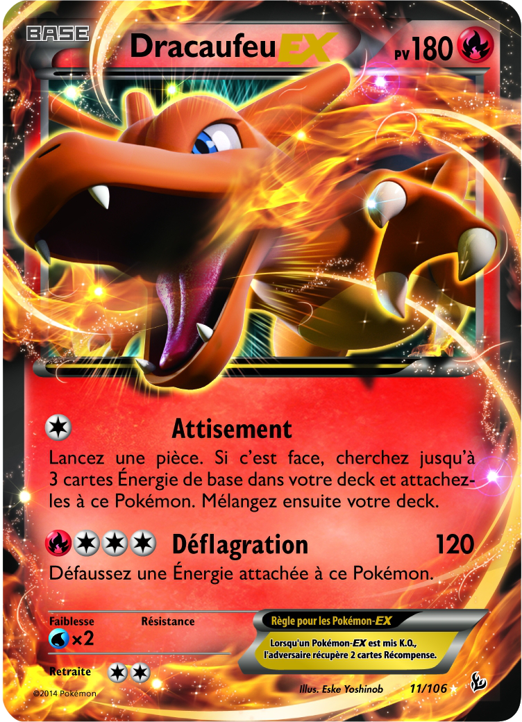 Dracaufeu - XY Étincelles - 011 - Holographique rare EX