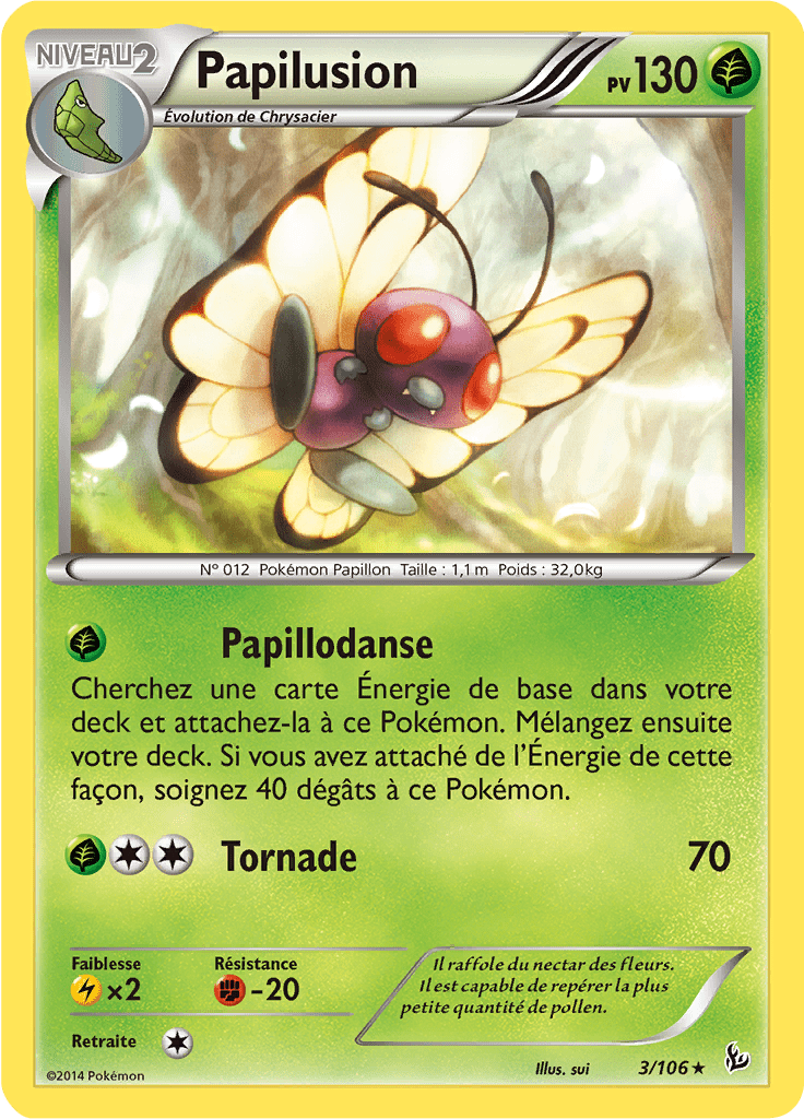 Papilusion - XY Étincelles - 003 - Rare