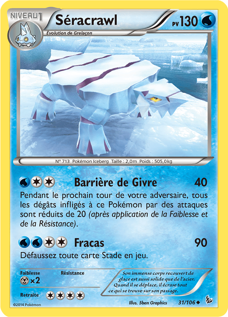 Séracrawl - XY Étincelles - 031 - Peu commune