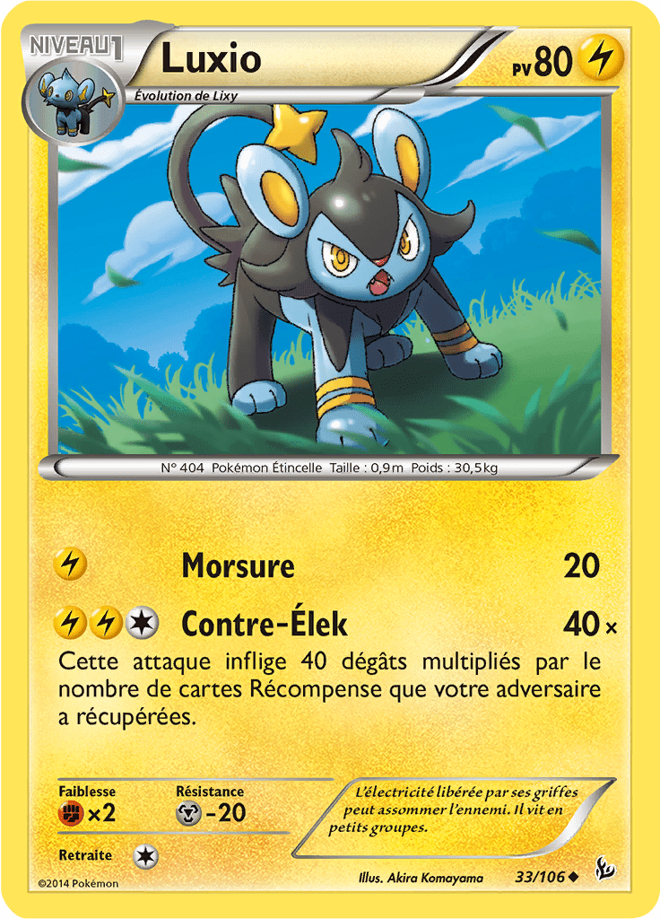 Luxio - XY Étincelles - 033 - Peu commune