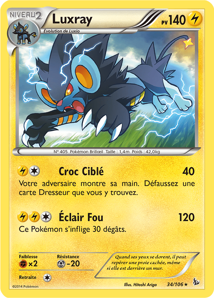 Luxray - XY Étincelles - 034 - Rare