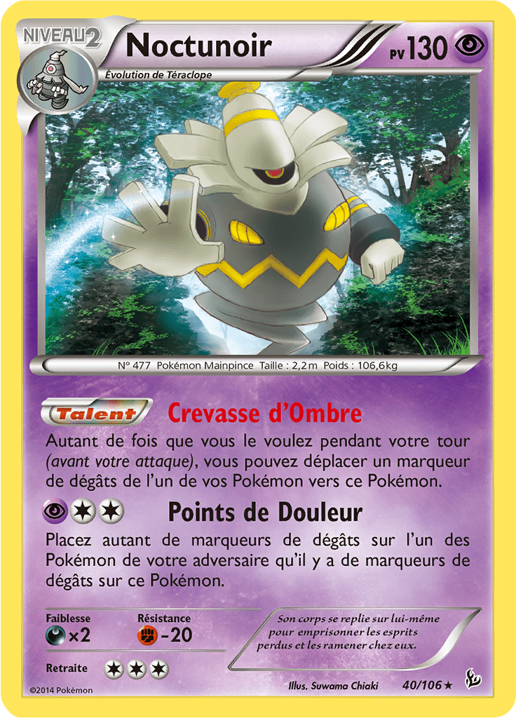 Noctunoir - XY Étincelles - 040 - Holographique rare