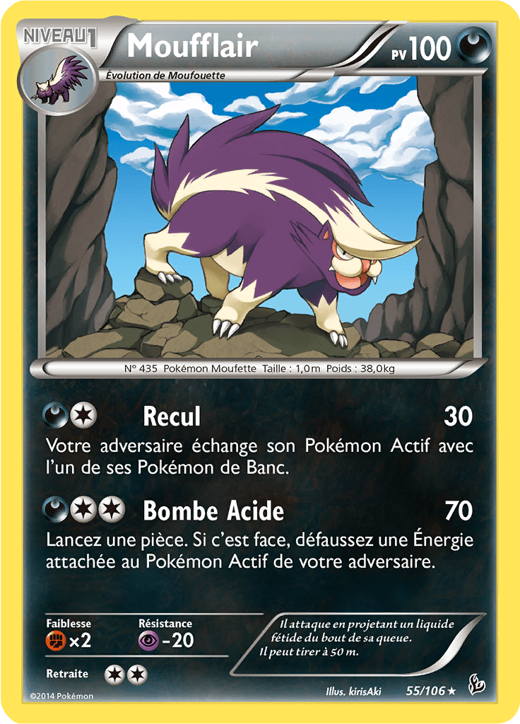 Moufflair - XY Étincelles - 055 - Rare