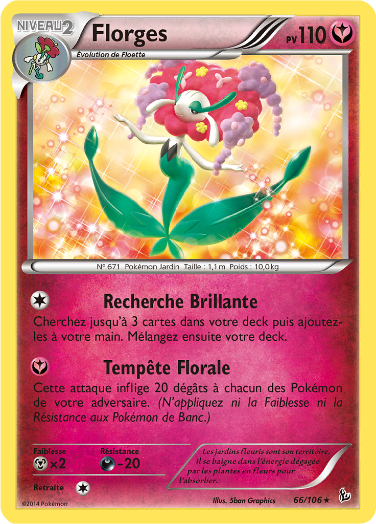 Florges - XY Étincelles - 066 - Holographique rare