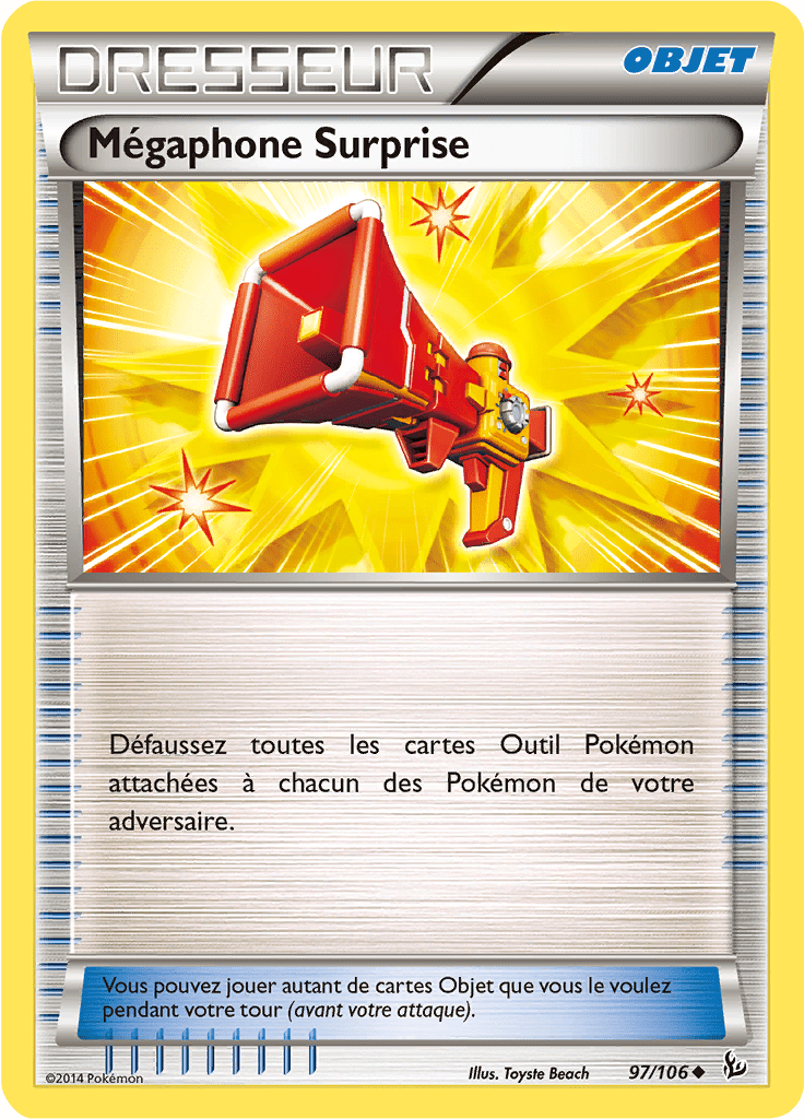 Mégaphone Surprise - XY Étincelles - 097 - Peu commune
