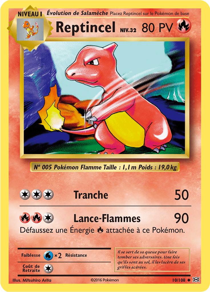 Reptincel - XY Évolutions - 010 - Peu commune