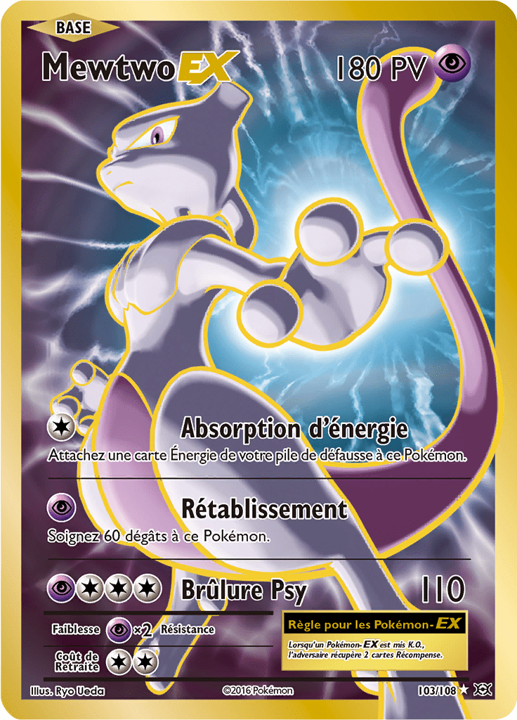 Mewtwo - XY Évolutions - 103 - Holographique rare EX
