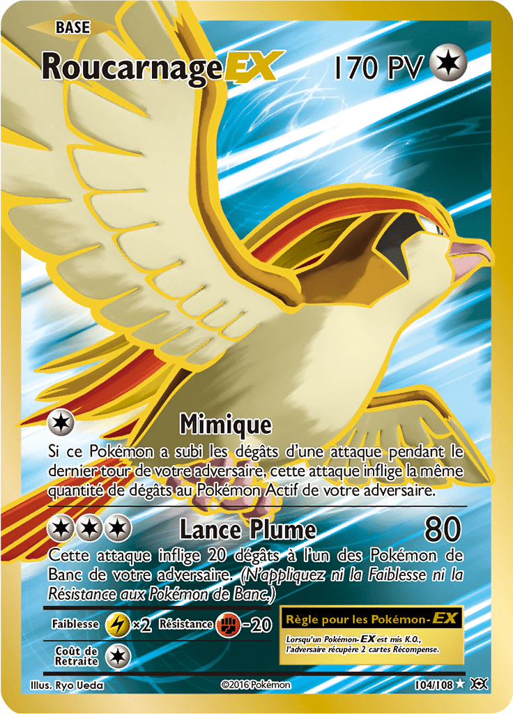 Roucarnage - XY Évolutions - 104 - Holographique rare EX