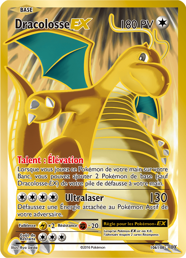 Dracolosse - XY Évolutions - 106 - Holographique rare EX