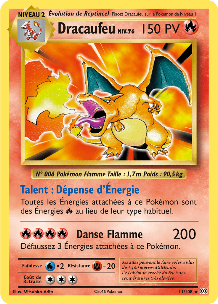 Dracaufeu - XY Évolutions - 011 - Holographique rare