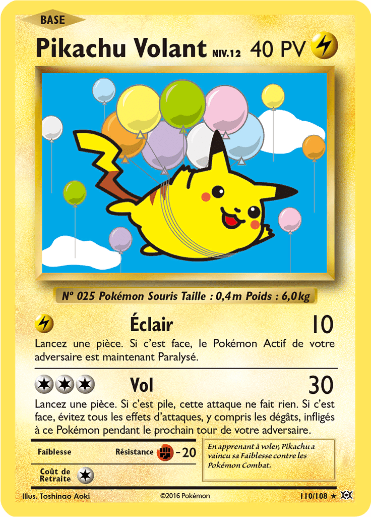 Pikachu Volant - XY Évolutions - 110 - Ultra rare
