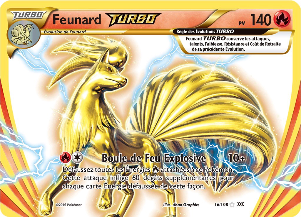 Feunard - XY Évolutions - 016 - TURBO rare