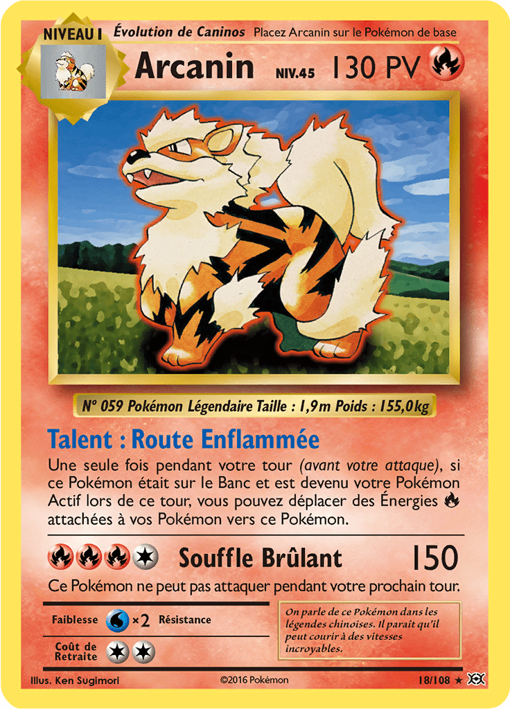 Arcanin - XY Évolutions - 018 - Rare