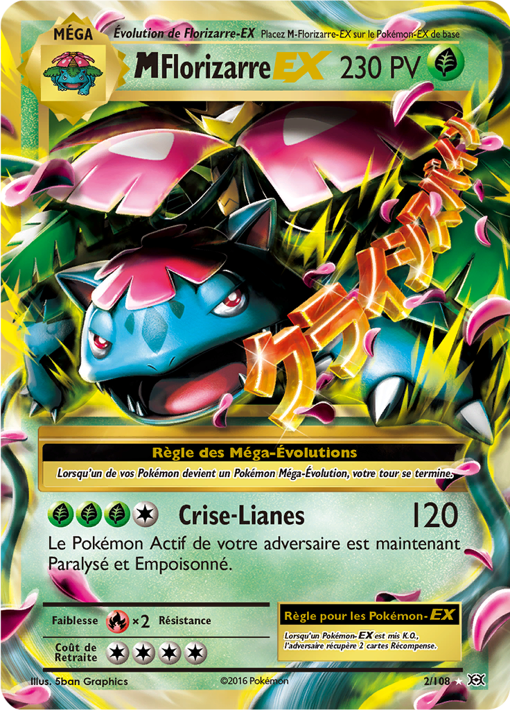 Méga Florizarre - XY Évolutions - 002 - Holographique rare EX
