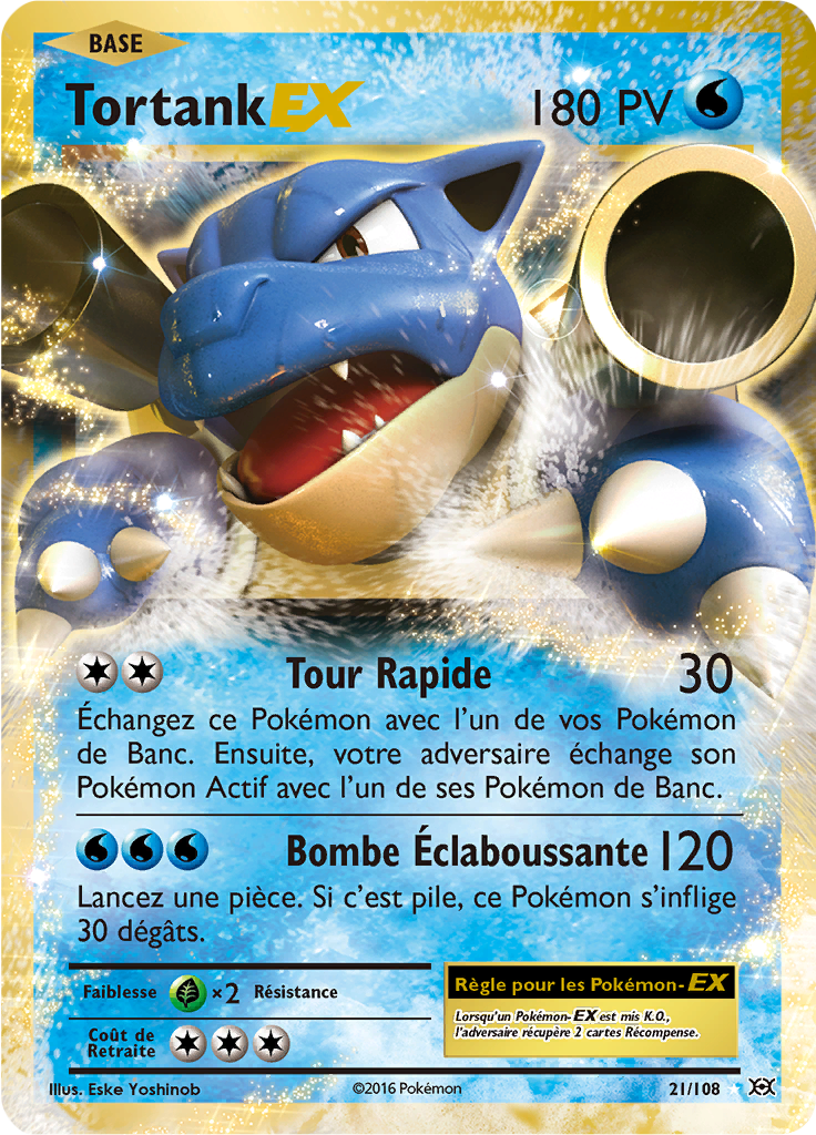 Tortank - XY Évolutions - 021 - Holographique rare EX