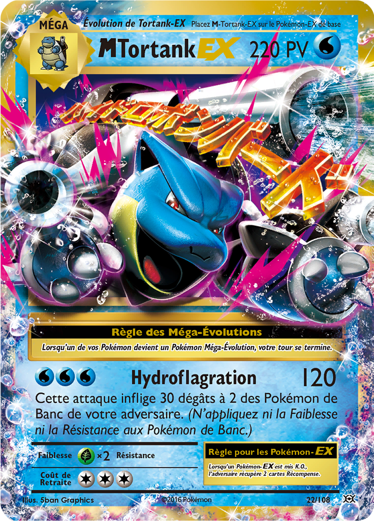 Méga Tortank - XY Évolutions - 022 - Holographique rare EX