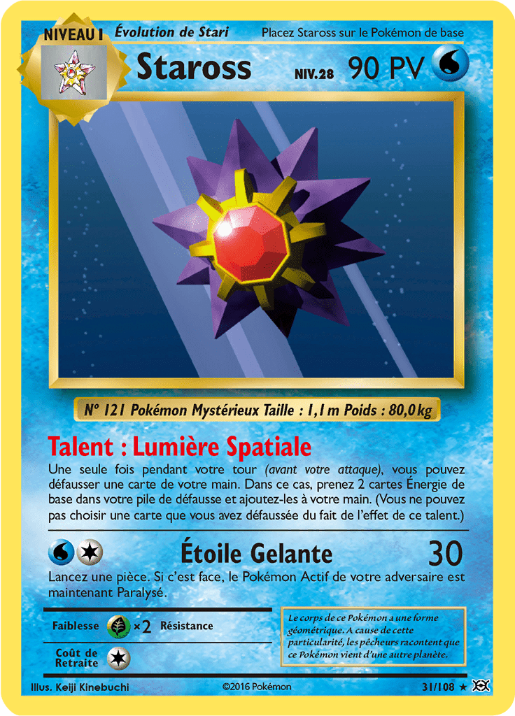 Staross - XY Évolutions - 031 - Rare