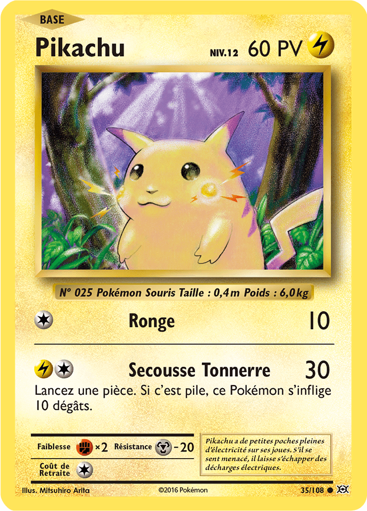 Pikachu - XY Évolutions - 035 - Commune