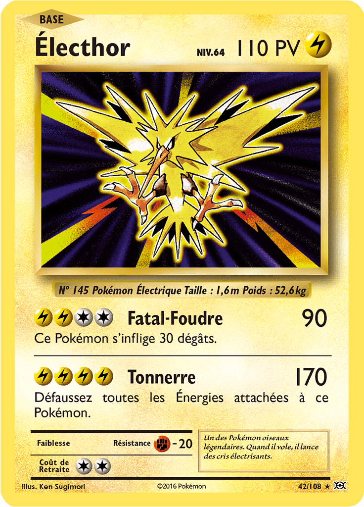 Électhor - XY Évolutions - 042 - Holographique rare