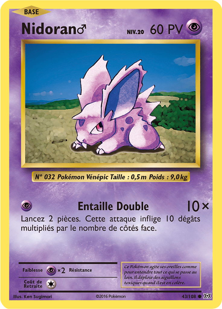 Nidoran♂ - XY Évolutions - 043 - Commune