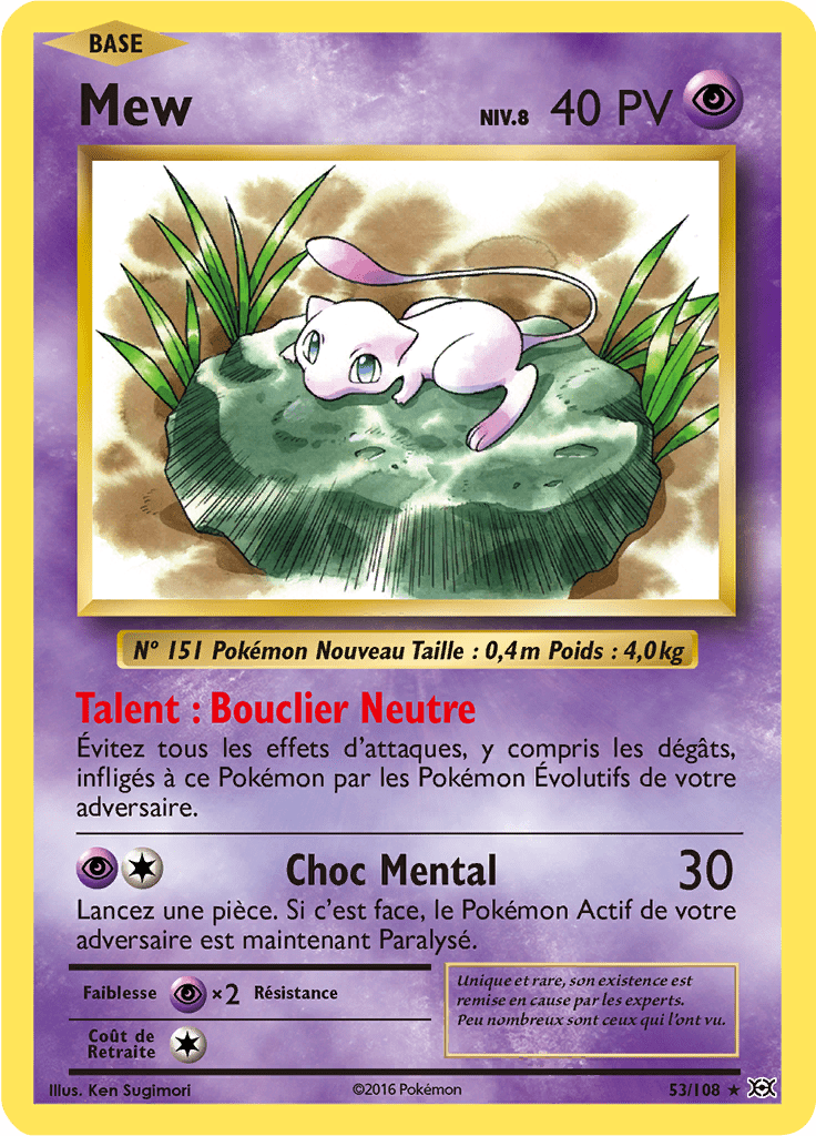 Mew - XY Évolutions - 053 - Holographique rare