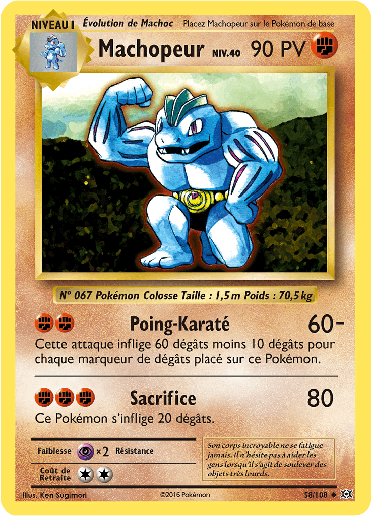 Machopeur - XY Évolutions - 058 - Peu commune