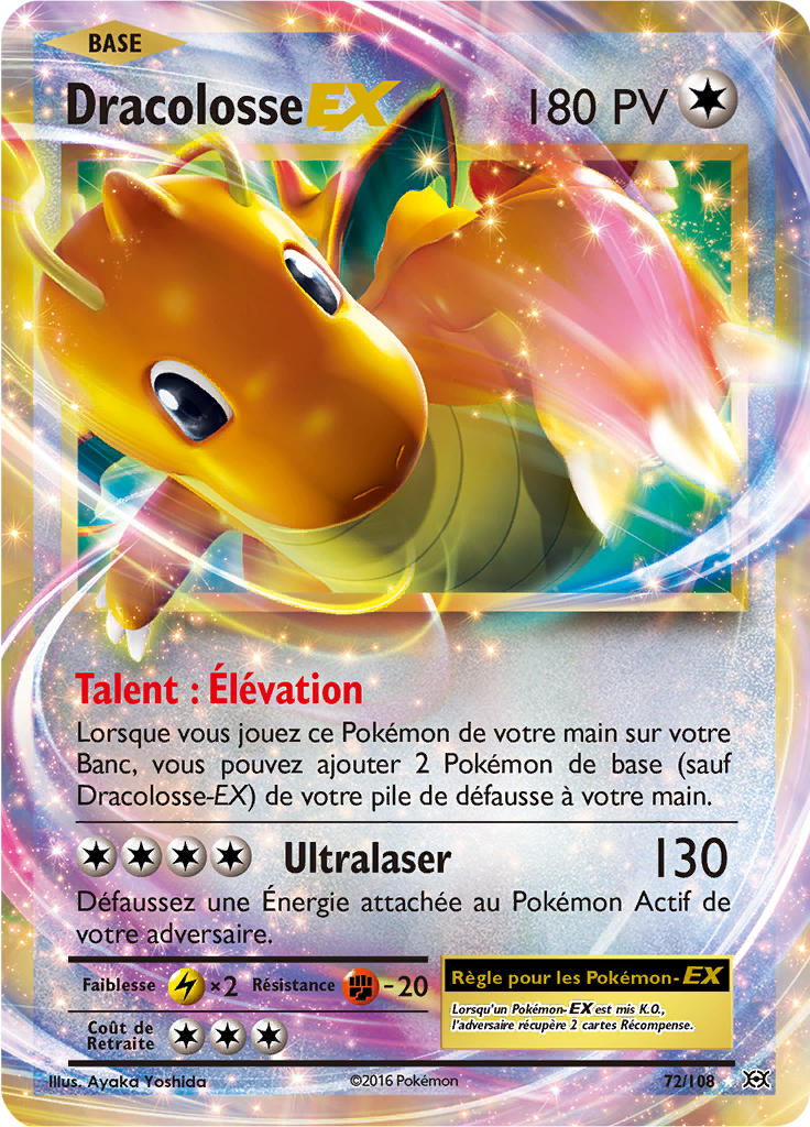 Dracolosse - XY Évolutions - 072 - Holographique rare EX