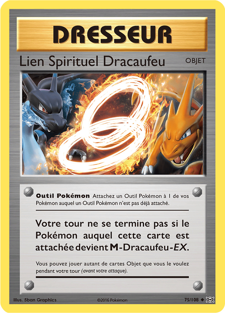 Lien Spirituel Dracaufeu - XY Évolutions - 075 - Peu commune