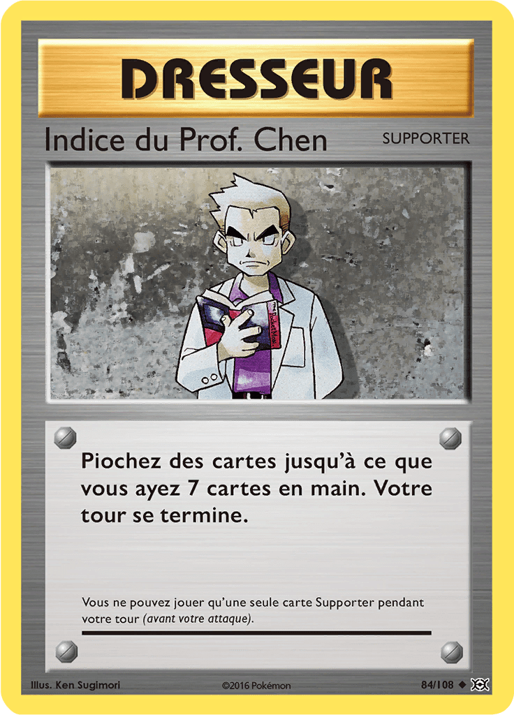 Indice du Prof. Chen - XY Évolutions - 084 - Peu commune