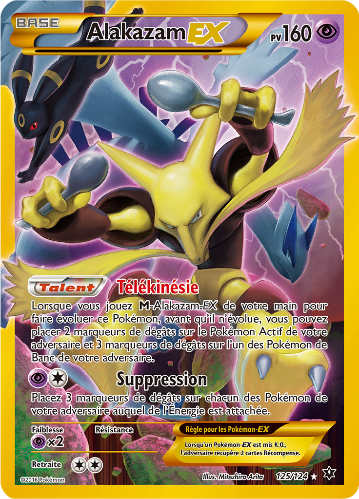 Alakazam - XY Impact des Destins - 125 - Holographique rare EX