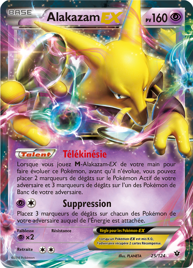 Alakazam - XY Impact des Destins - 025 - Holographique rare EX