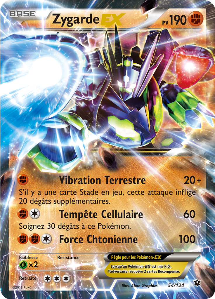 Zygarde - XY Impact des Destins - 054 - Holographique rare EX