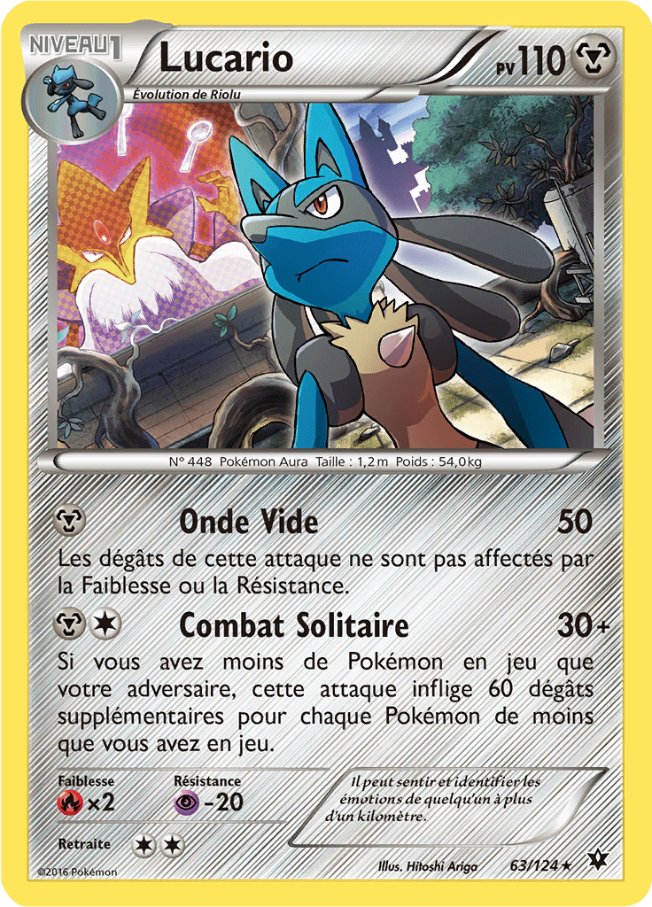 Lucario - XY Impact des Destins - 063 - Holographique rare