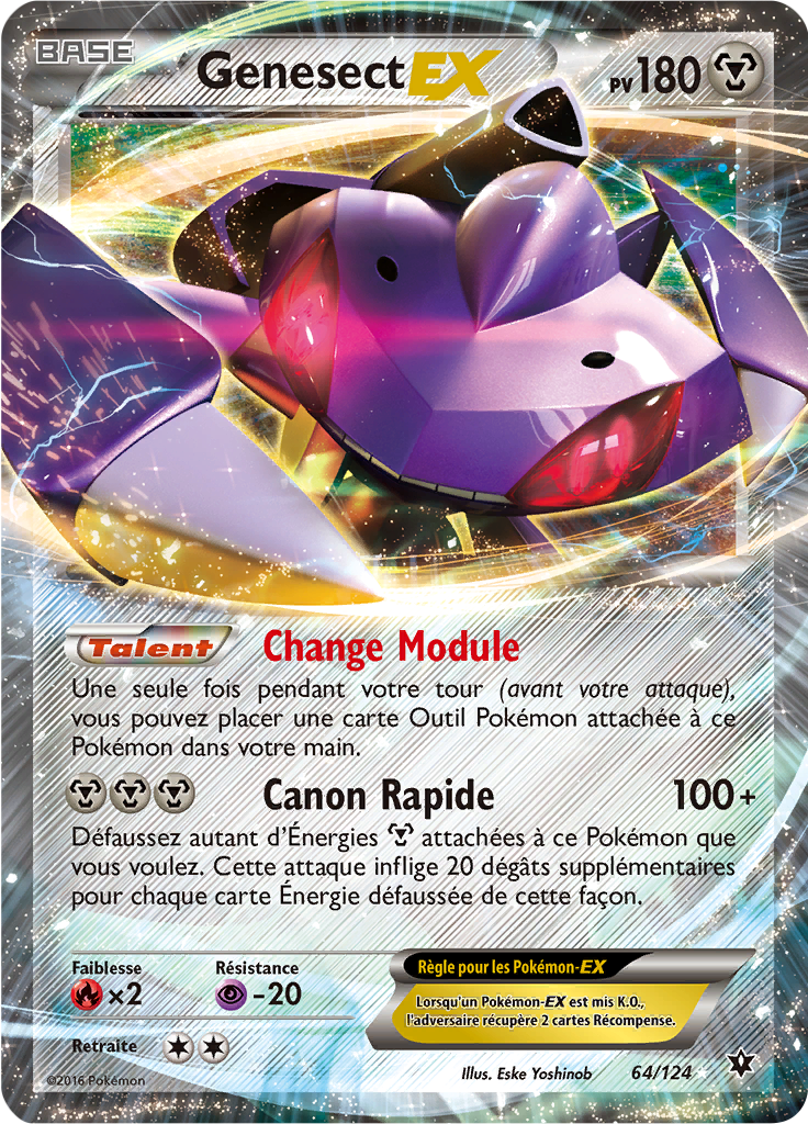 Genesect - XY Impact des Destins - 064 - Holographique rare EX