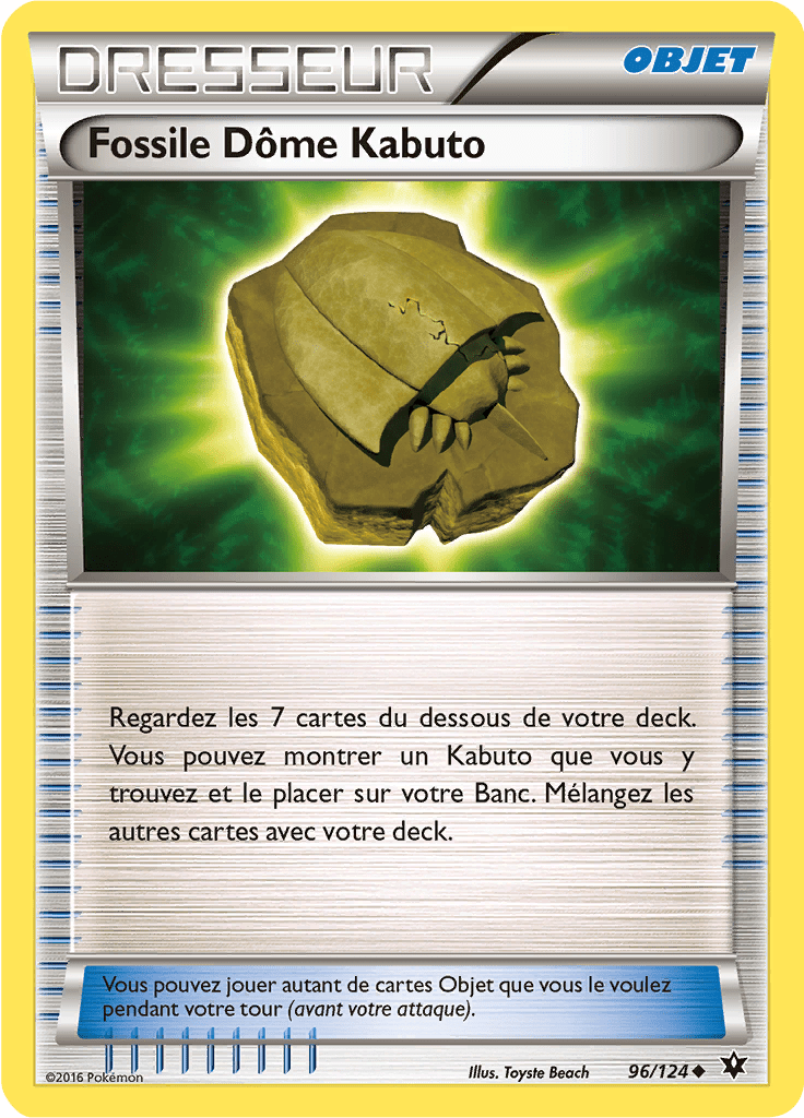 Fossile Dôme Kabuto - XY Impact des Destins - 096 - Peu commune